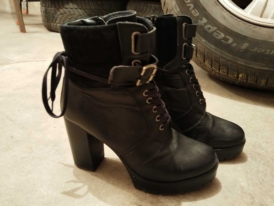 Дамски зимни боти/ботуши естествена кожа