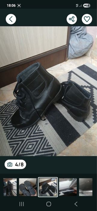 Vând ghete NOI din piele naturala marime 38