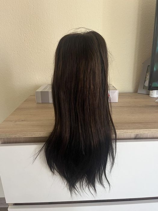 Нова перука от естетвен косъм 56см