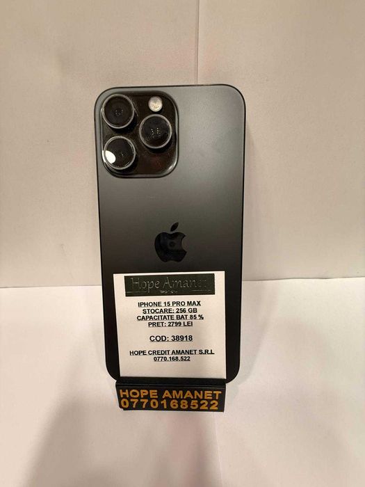 Hope Amanet P1/IPHONE 15 PROMAX 256GB/85% BATERIE #38918