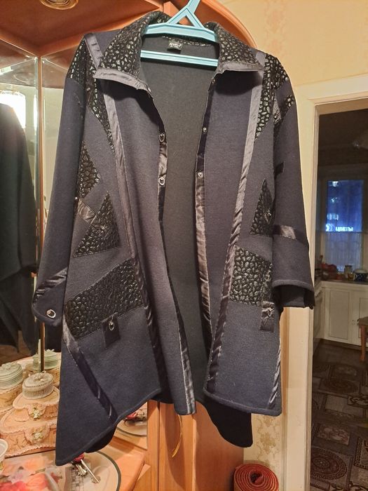 Кофта пончо  большой размер  60-64