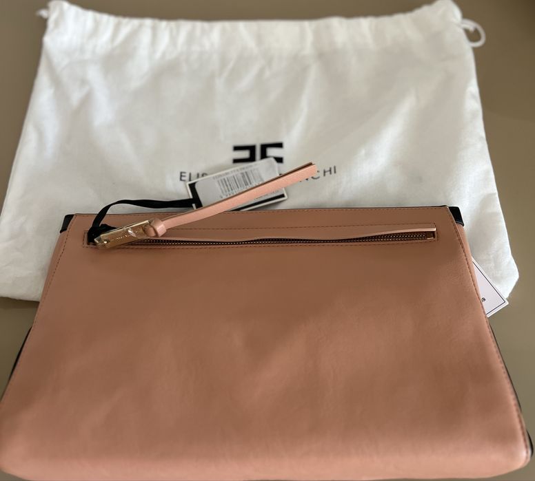 Poseta Elisabetta Franchi, noua , culoare negru cu rose antic.