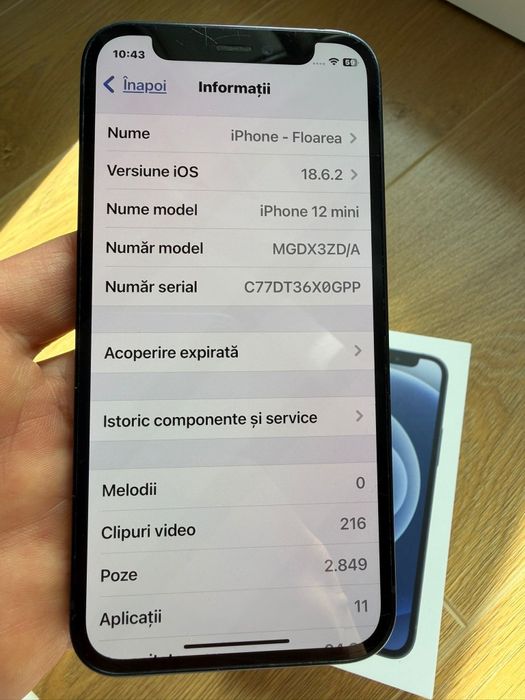 iPhone 12 Mini negru 64 Gb