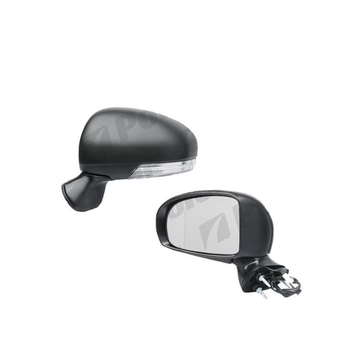 Oglinda exterioara Toyota Avensis (T27) 10.2008-07.2015 Partea Dreapta Crom Convex Electrica Cu Incalzire 87908-05400A0, carcasa neagra, grunduita, cu semnalizare, 9 pini, cu pliere