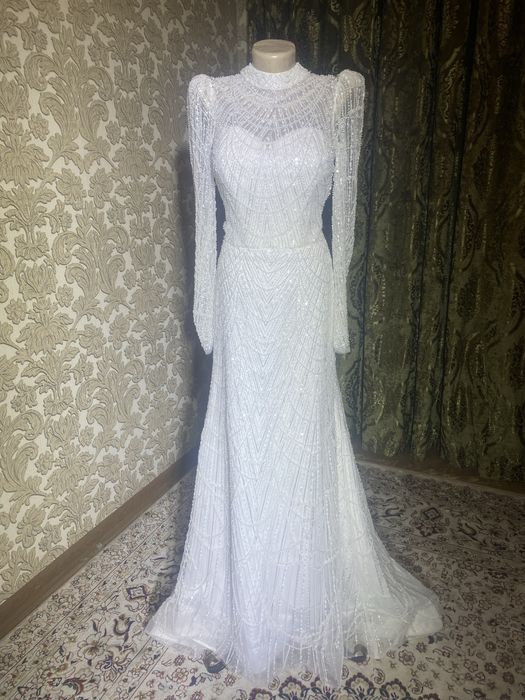 Продается свад б/у платье рыбка, состояние отличное , корсетное