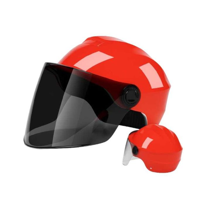 Casca Scuter/Bicicleta electrica unisex, marime universala, Rosu