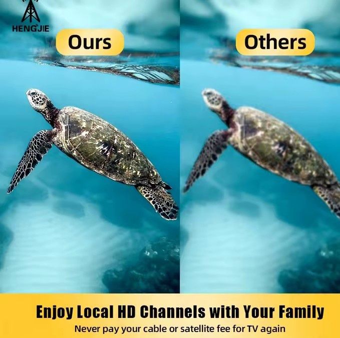 Antena TV Digitala HD cu Amplificator de Semnal,4K