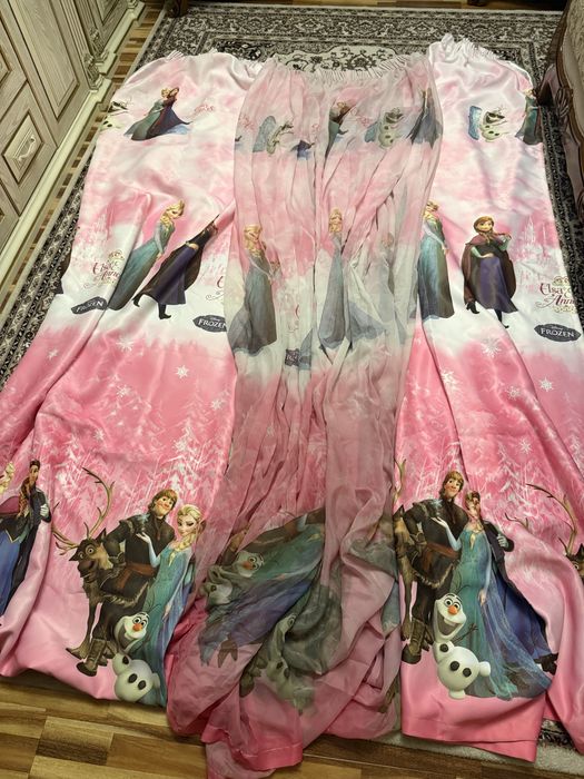 Комплект из штор и тюлей для девочки