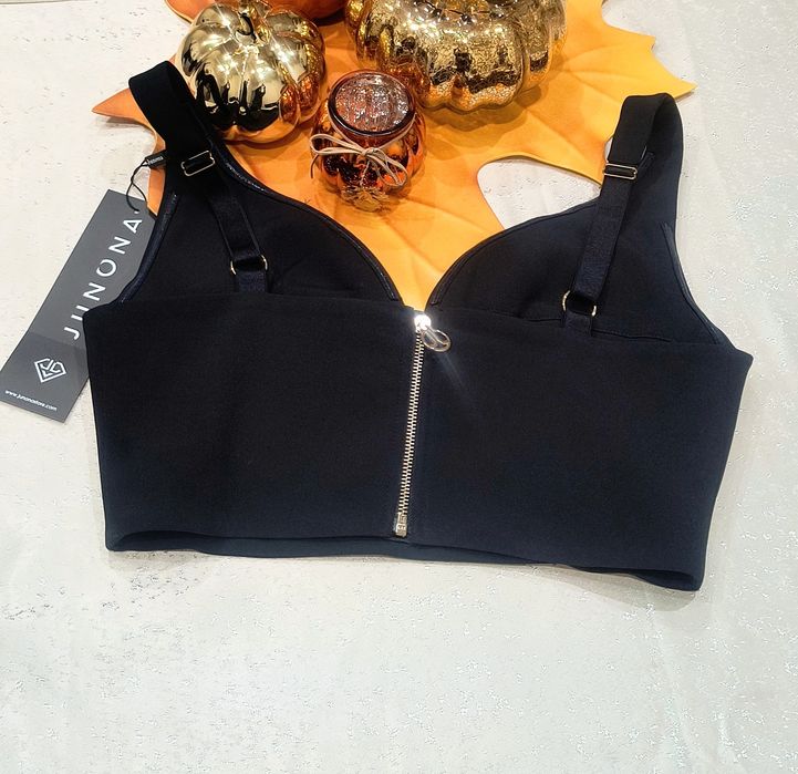 Дамска къса лятна ефирна плажна рокля цял черен бански с подплънки