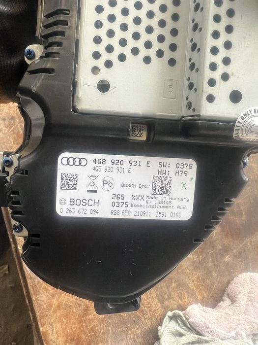 Километраж табло Ауди А6 Audi A6 A7 4g C7 дизел 4G8920931E 3,0tdi