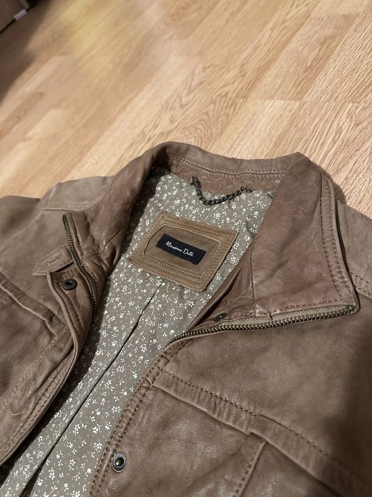 Geaca vintage piele Massimo Dutti