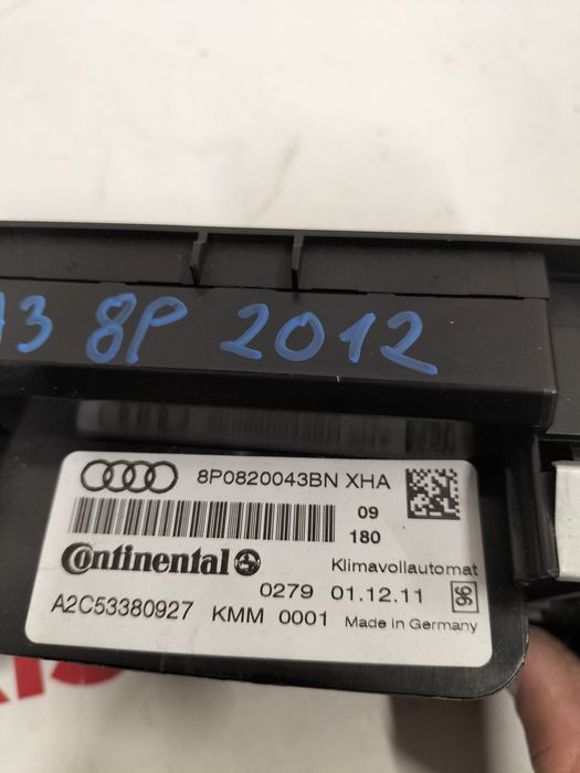 Управление климатроник с подгрев Audi A3 8P / Ауди А3 8П 2012г.