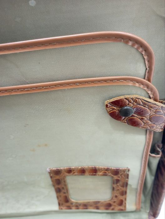 Винтажный дипломат из крокодиловой кожи