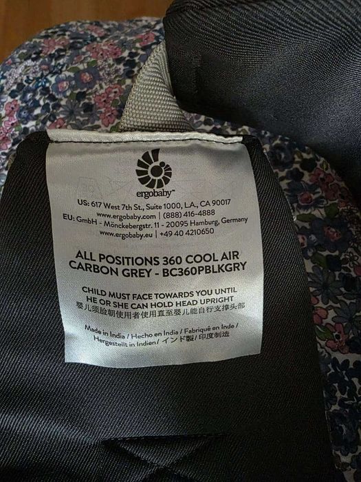 De vânzare: Marsupiu Ergobaby All Positions 360 Cool Air (Carbon Grey)