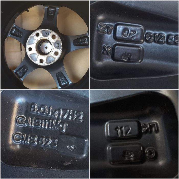 jante aliaj 17; 5x112; Mercedes E clase w211, w213, CLK, GLC, CLS w218