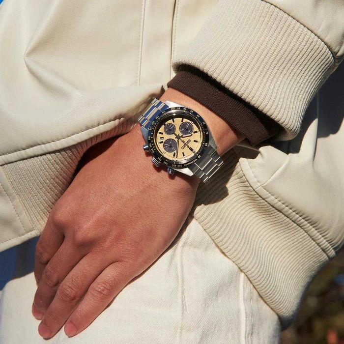 Seiko Prospex Speedtimer Solar Chronograph Yellow SSC817