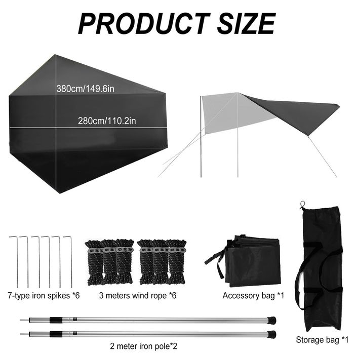 Pavilion marchiza umbrar auto camping pescar