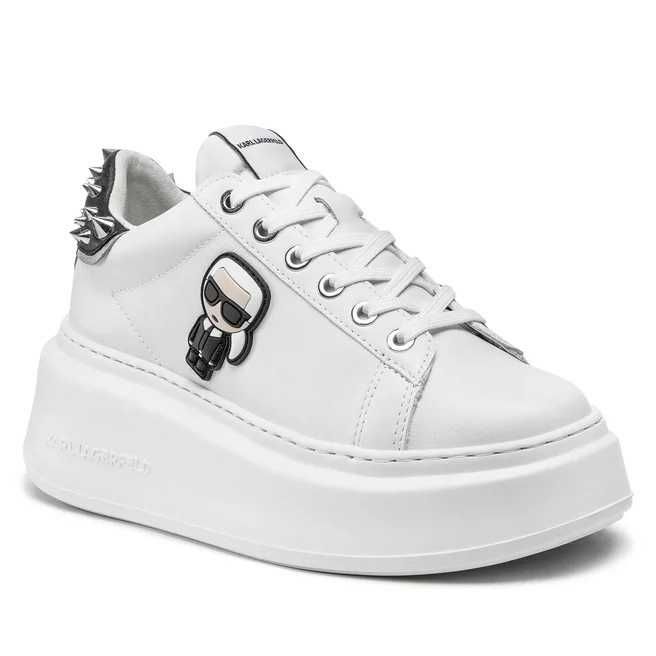 KARL LAGERFELD № 39 – Дамски кожени кецове с капси и лого нови с кутия