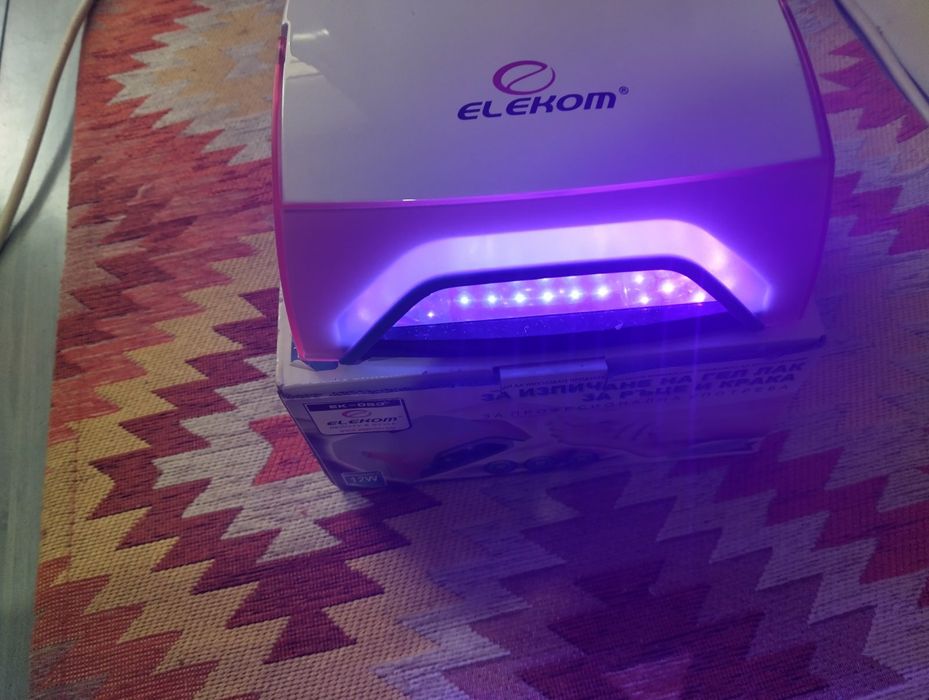 UV LED Лампа ЕК-050, Лампа за педикюр и маникюр, Професионална, Съвмес