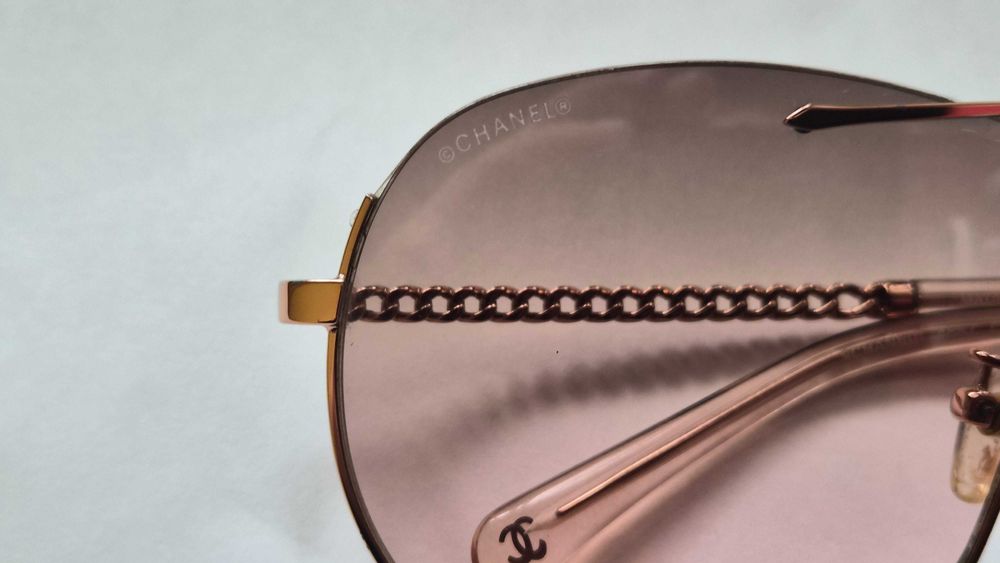 ОРИГИНАЛНИ слънчеви очила Chanel Chain Aviator 4667 (Размер 57)