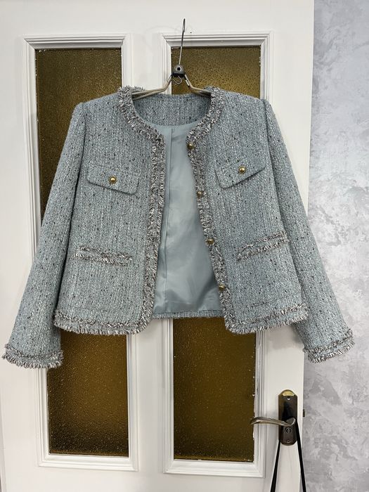 Твидовый жакет размер 46