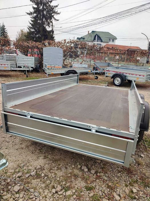 Remorca 750Kg Dimemsiune 300x160x30Cm Cu 2 Axe, CIV Gratuit