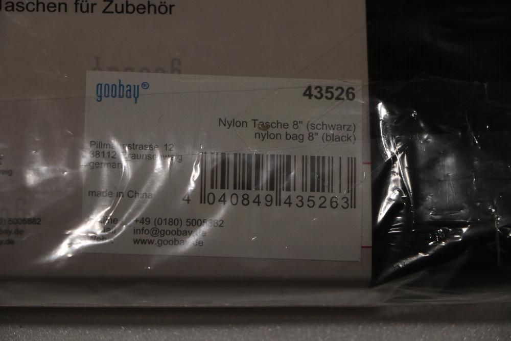 калъф за таблет 8", 160 мм/20 мм/225 мм, черен, Германия