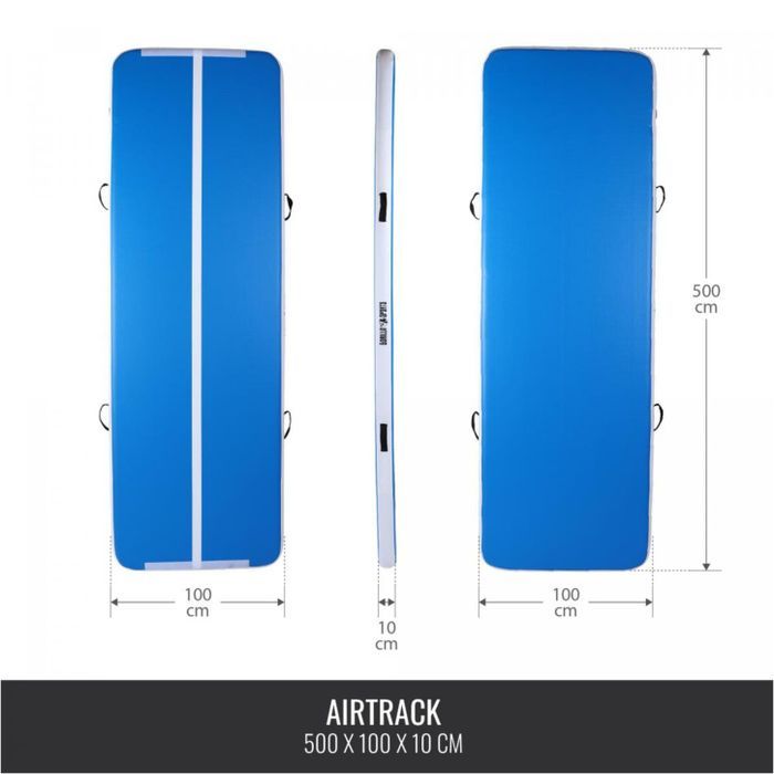 AirTrack covoras: 300/500 x 100 x 10 cm