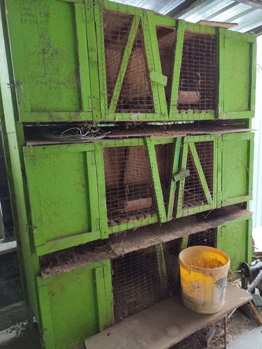 Клетки для кроликов, 3 штуки