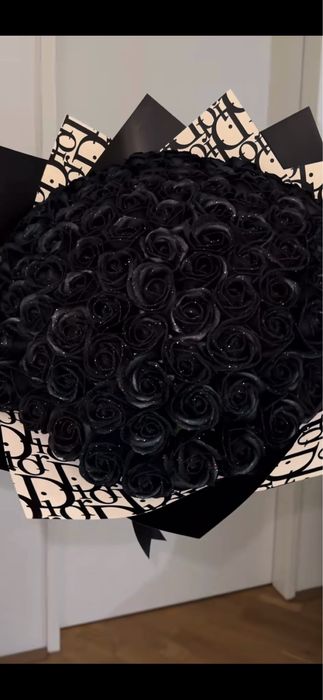 Buchet de trandafiri 101 cu sclipici