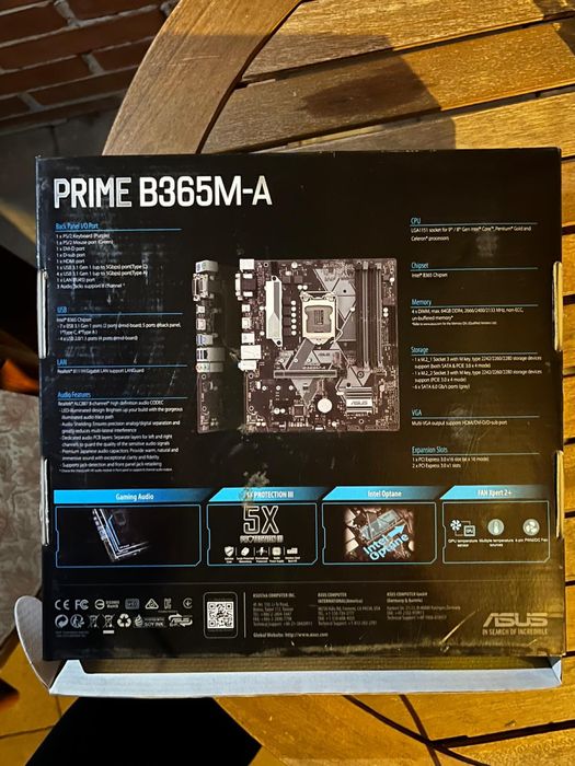 Placă de bază ASUS PRIME B365M-A – NOUĂ, NEUTILIZATĂ