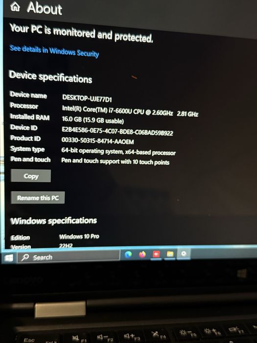 Laptop lenovo X1 Yoga