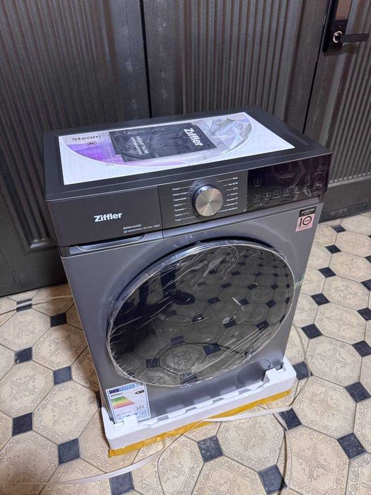 Стиральная машина ZIFFLER inverter 10 kg/Функция пара STIAM