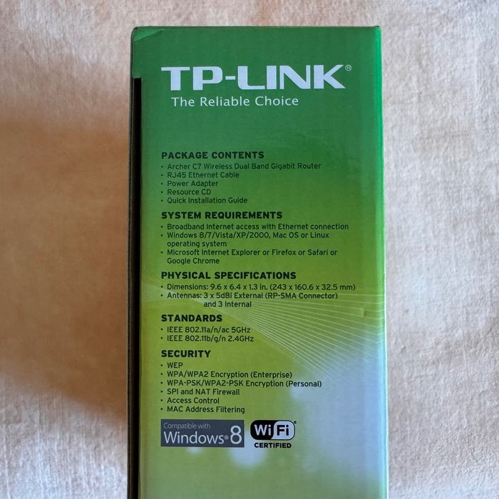 Router wireless AC1750 TP-Link Archer C7, Gigabit, Dual Band, USB