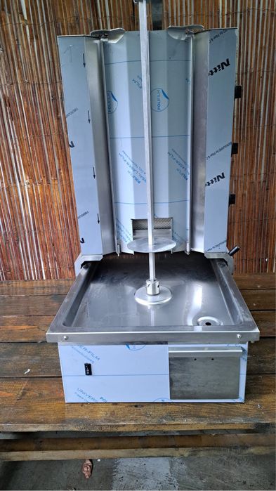 Aparat shaorma pe gaz – 3 arzătoare – COMPLET NOU!