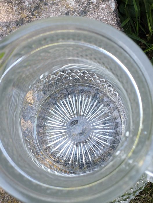 Винтидж кана с калаен капак .