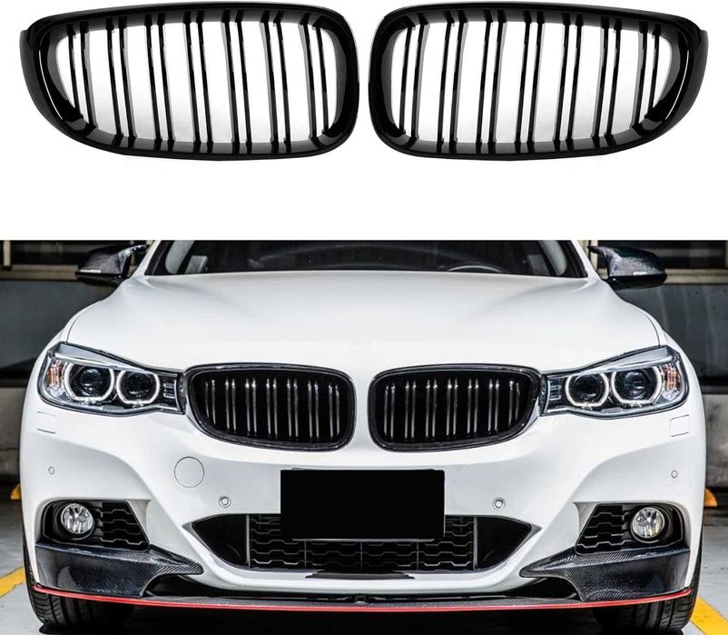 Решетки Бъбреци за BMW GT3 F34 БМВ Ф34 Черен Гланц Двойни
