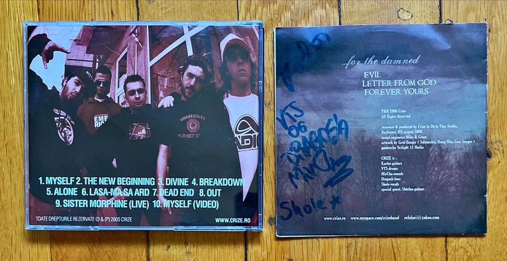 CD rock RO: Dracula, Vama Veche, 2x Crize, 4x albume metal