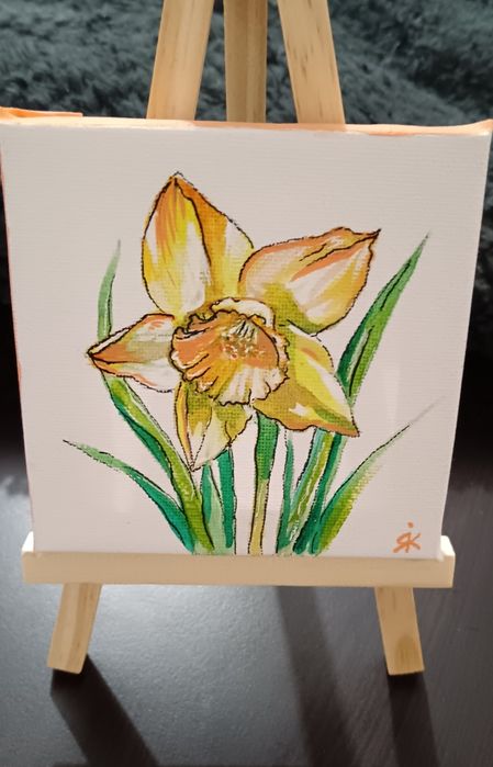 Цветя на малки платна, 10/10 см