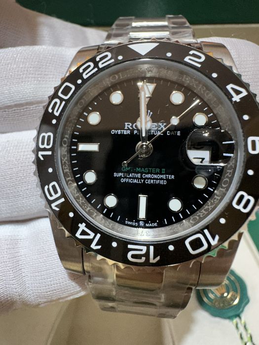 Ceas Rolex GMT-MASTER II Silver/Black Dial