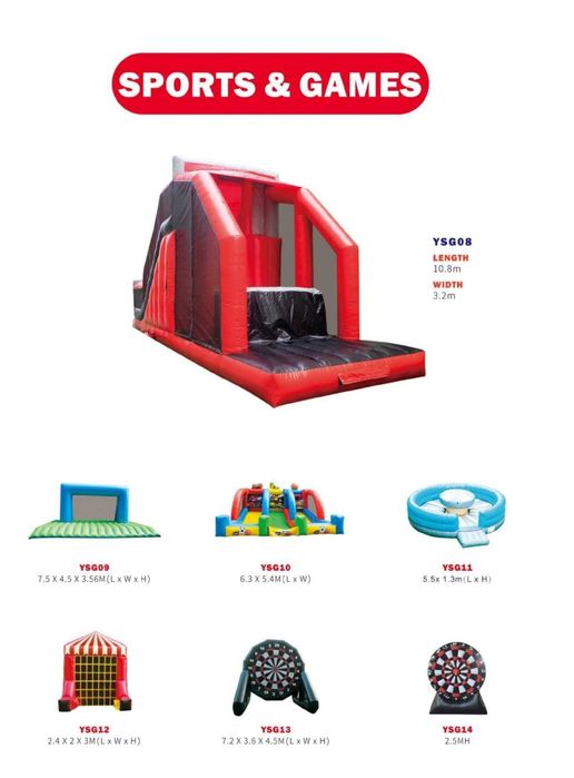 Jocuri gonflabile / obtacole / arena / sport / traseu
