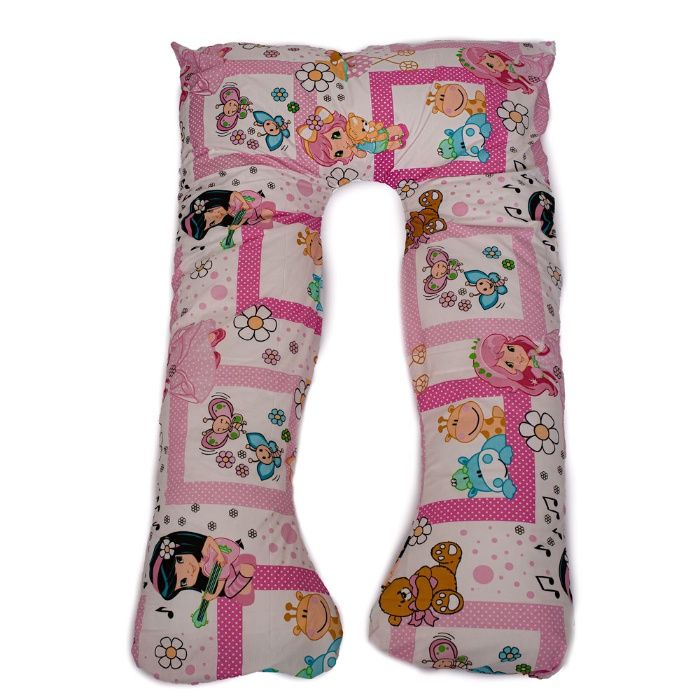 НАМАЛЕНИЕ на У-образна възглавница за бременни+калъфка в десен по избо