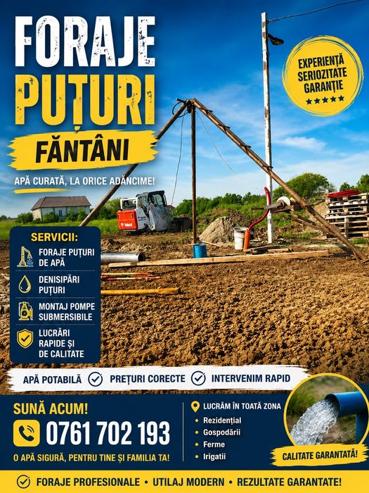Foraje Puturi Apa PVC