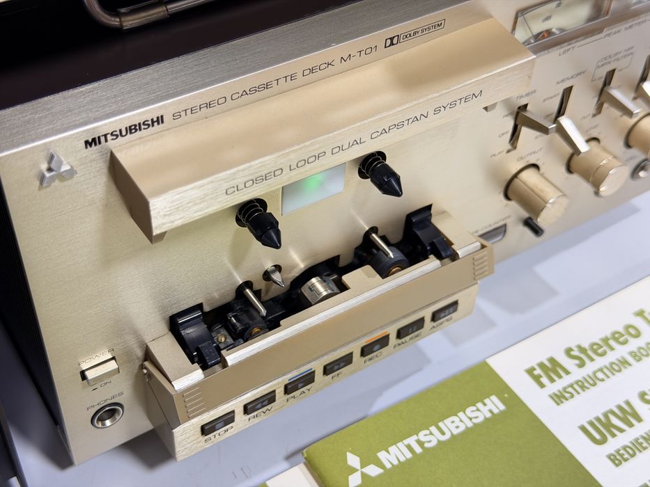 Mitsubishi M-P01 / M-A01 / M-F01 / M-T01 – Sistem Hi-Fi Vintage Complet | Made in Japan | Rar | Stare impecabilă