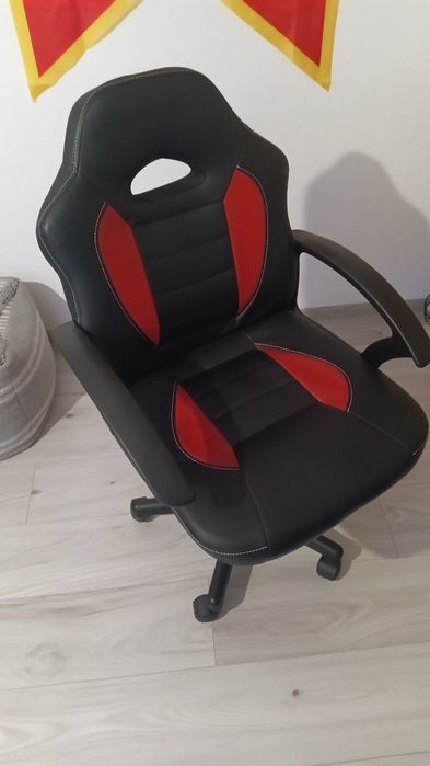 Scaun Gaming Roșu Negru