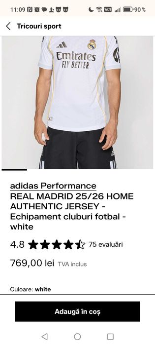 Tricou original al echipei nationale Real Madrid