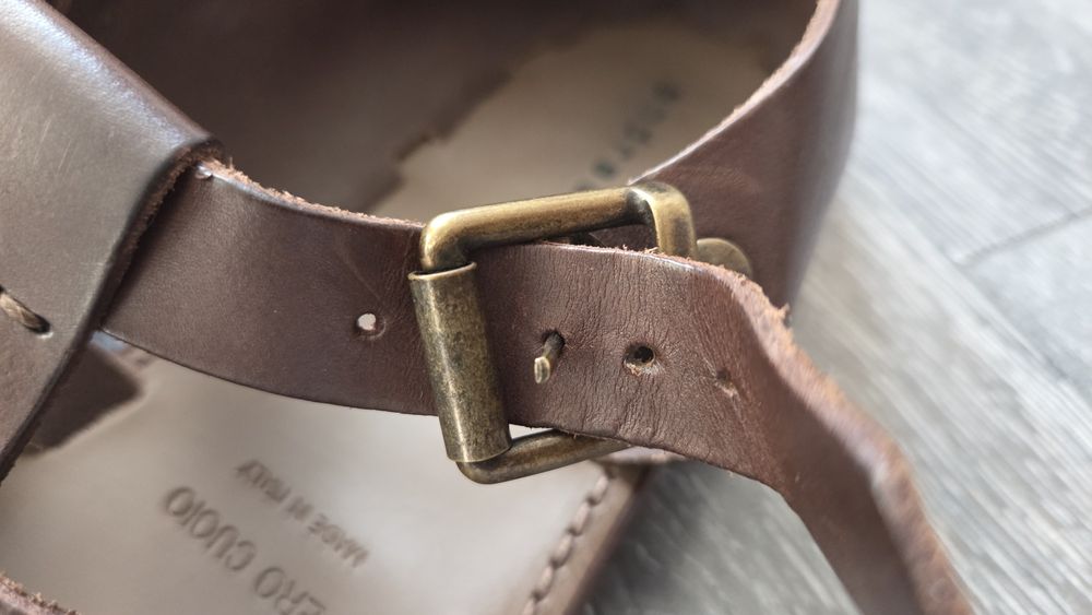 Италиански мъжки сандали от естествена кожа Andrea Puccini