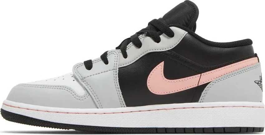 Air Jordan 1 Low Black Grey Pink (GS)