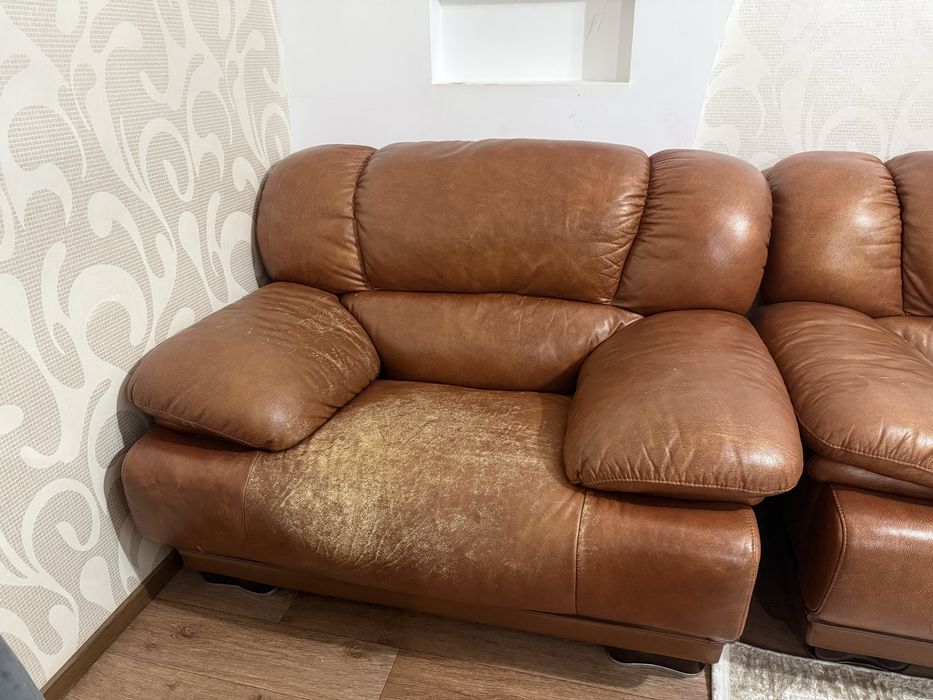 Комплект дивана натуральная кожа