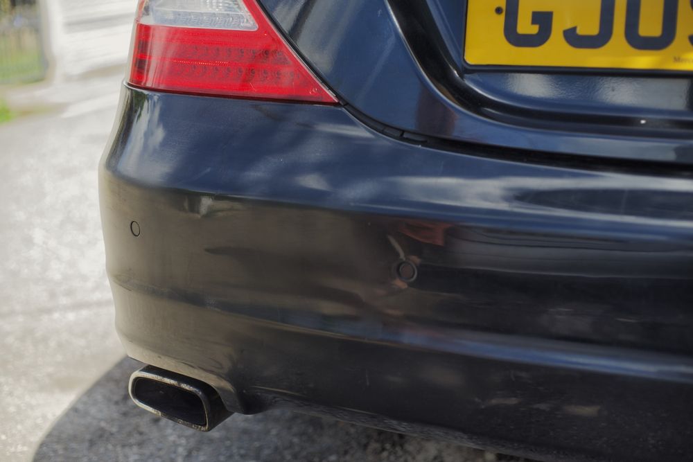 Bara spate neagra Mercedes CLS W219 facelift turbo debitmetru perna